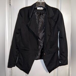 Baluoke Black Tailored Blazer Jacket Single Button Size M